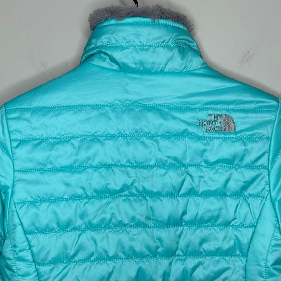 The North Face Reversible Fleece Lined Full Zip Jacket Girls Size L (14/16) - Picture 11 of 15